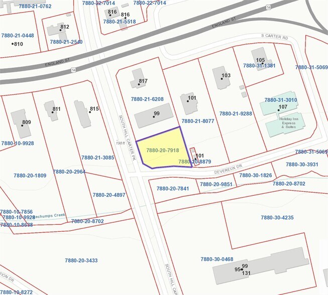110 Carter Rd, Ashland, VA à vendre - Plan cadastral – Image 2 sur 2