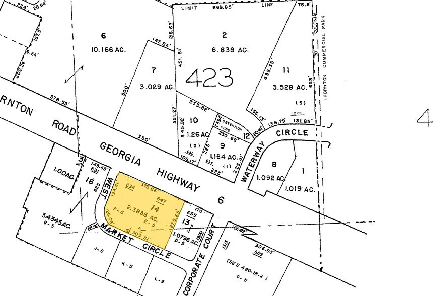 639 Thornton Rd, Lithia Springs, GA à louer - Plan cadastral – Image 2 sur 5