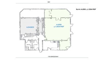 1750 Bridgeway, Sausalito, CA à louer Plan d’étage– Image 2 sur 2