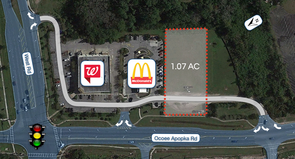 2251 Ocoee Apopka Rd, Ocoee, FL à louer - Plan de site – Image 1 sur 2