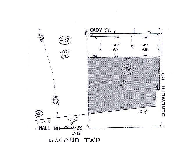 22525 Hall Rd, Macomb Township, MI à louer - Plan cadastral – Image 2 sur 3