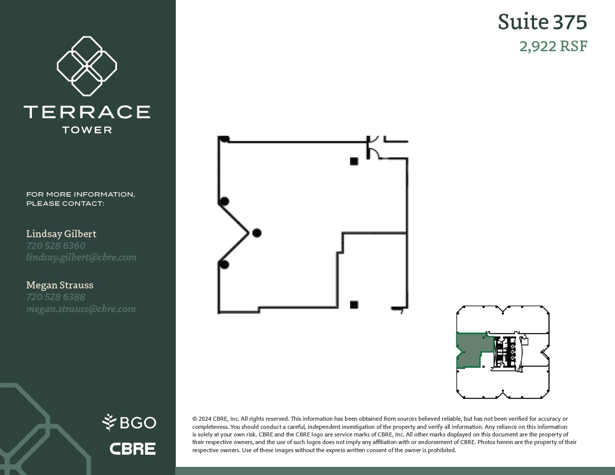 5619 Dtc Pky, Greenwood Village, CO à louer Plan d’étage– Image 1 sur 1