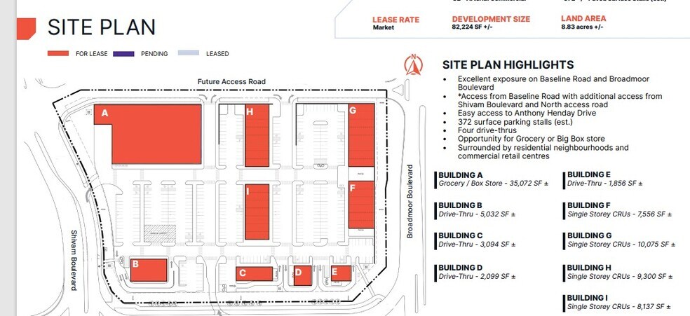 10000-10500 Baseline Rd, Sherwood Park, AB à louer - Plan de site – Image 2 sur 10
