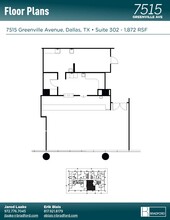 7515 Greenville Ave, Dallas, TX à louer Plan d’étage– Image 2 sur 2
