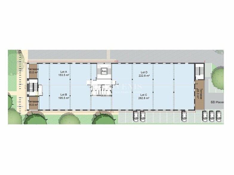 Bureau dans Saint-Cyr-sur-Loire à vendre - Plan d’étage – Image 3 sur 5