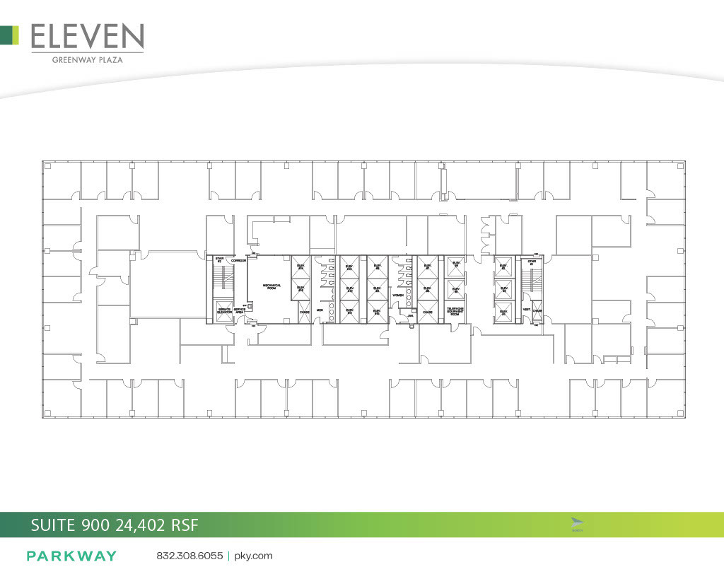 11 Greenway Plz, Houston, TX à louer Plan d’étage– Image 1 sur 1
