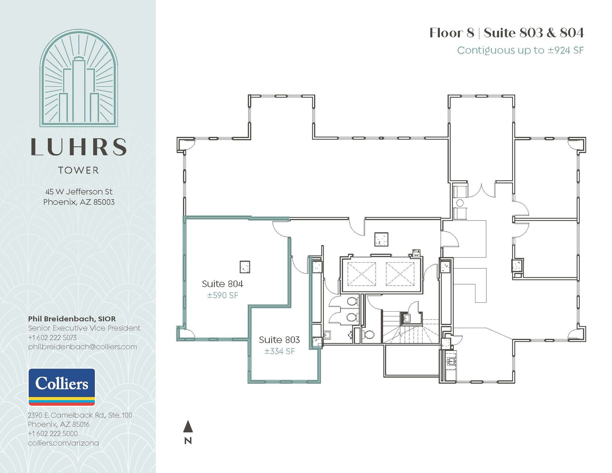 45 W Jefferson St, Phoenix, AZ à louer Plan d’étage– Image 1 sur 1