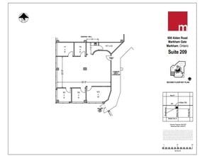 600 Alden Rd, Markham, ON à louer Plan d’étage– Image 1 sur 1