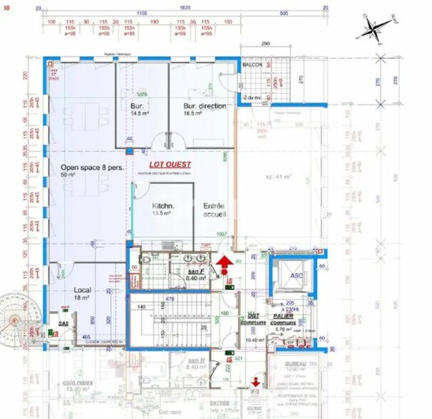 Rue Monseigneur Ancel, Saint-Priest à louer - Plan d’étage – Image 2 sur 12