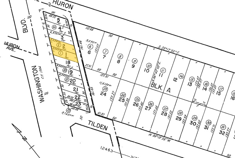 11012-11014 Washington Blvd, Culver City, CA à vendre - Plan cadastral – Image 2 sur 2