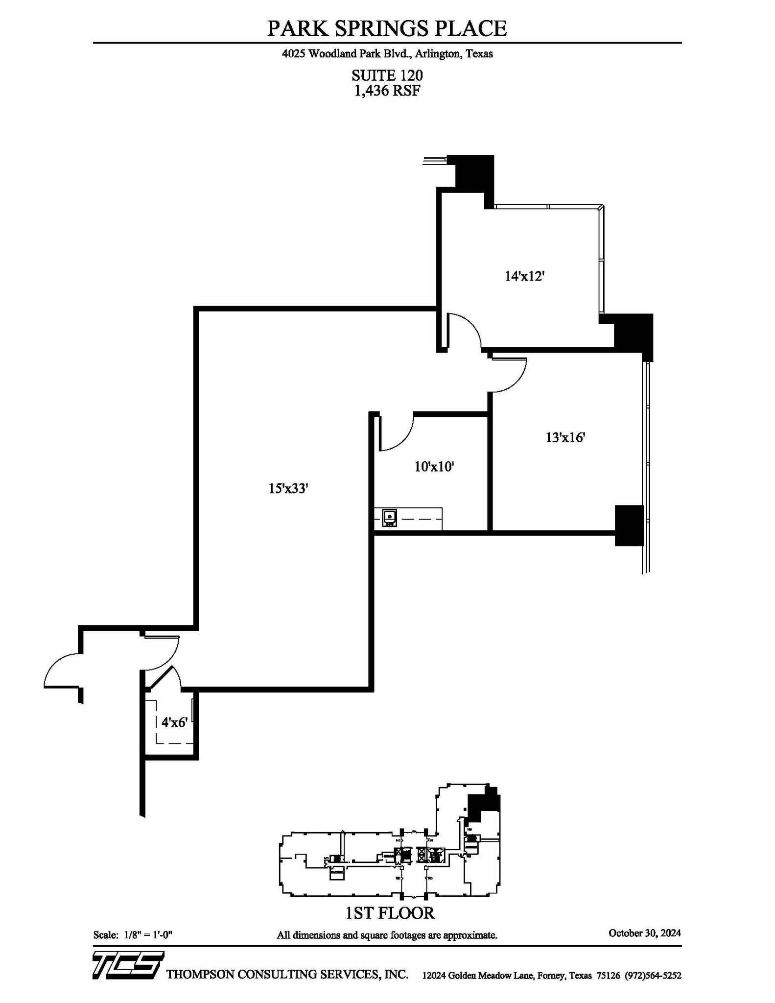 4025 Woodland Park Blvd, Arlington, TX à louer Plan d’étage– Image 1 sur 1
