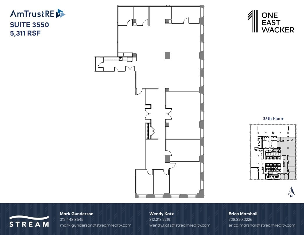 1 E Wacker Dr, Chicago, IL à louer Plan d’étage– Image 1 sur 1
