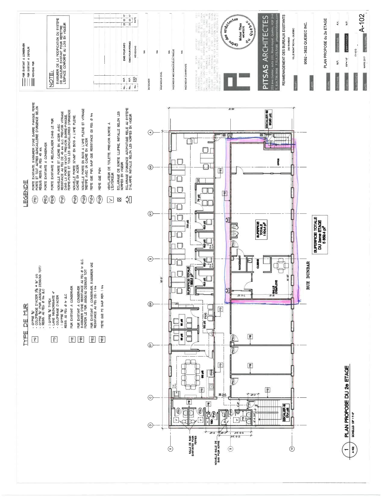 250 Av Dunbar, Mont-Royal, QC à louer Plan d’étage– Image 1 sur 1