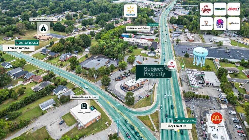 1416 Piney Forest Rd, Danville, VA à vendre - Photo de l’immeuble – Image 2 sur 2