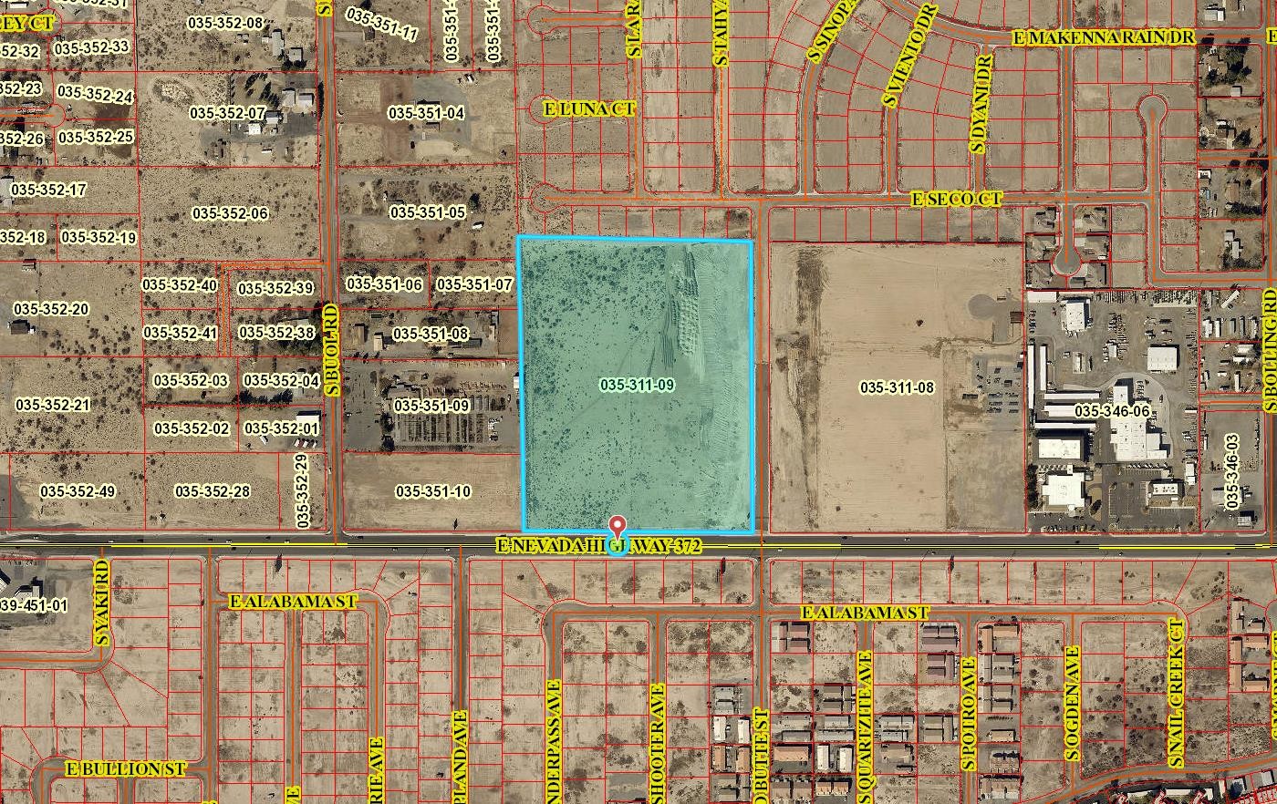 500 E Hwy 372, Pahrump, NV à vendre Aérien– Image 1 sur 2