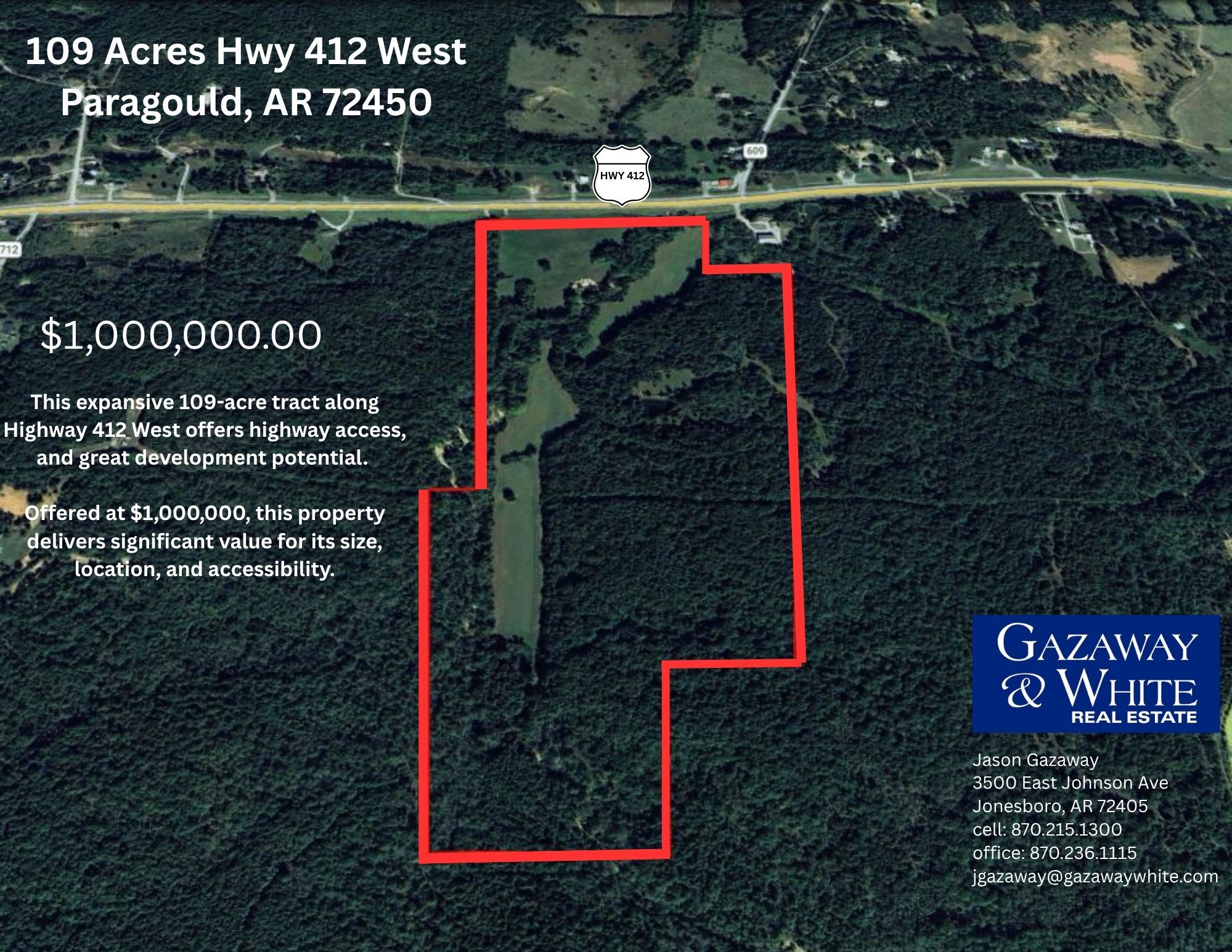 HWY 412 West w, Paragould, AR à vendre Aérien– Image 1 sur 12