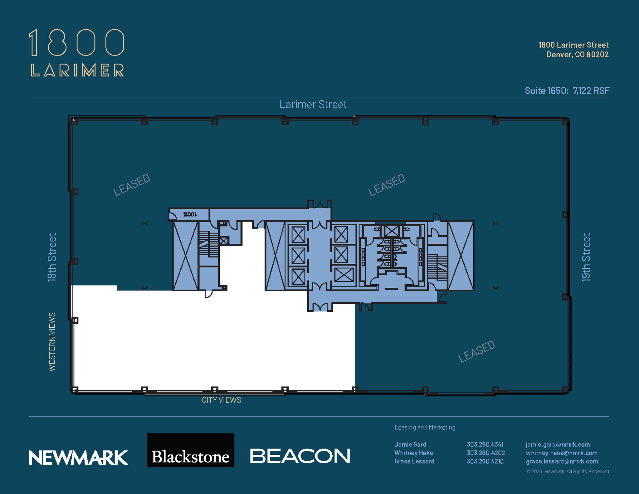 1800 Larimer St, Denver, CO à louer Plan d’étage– Image 1 sur 1