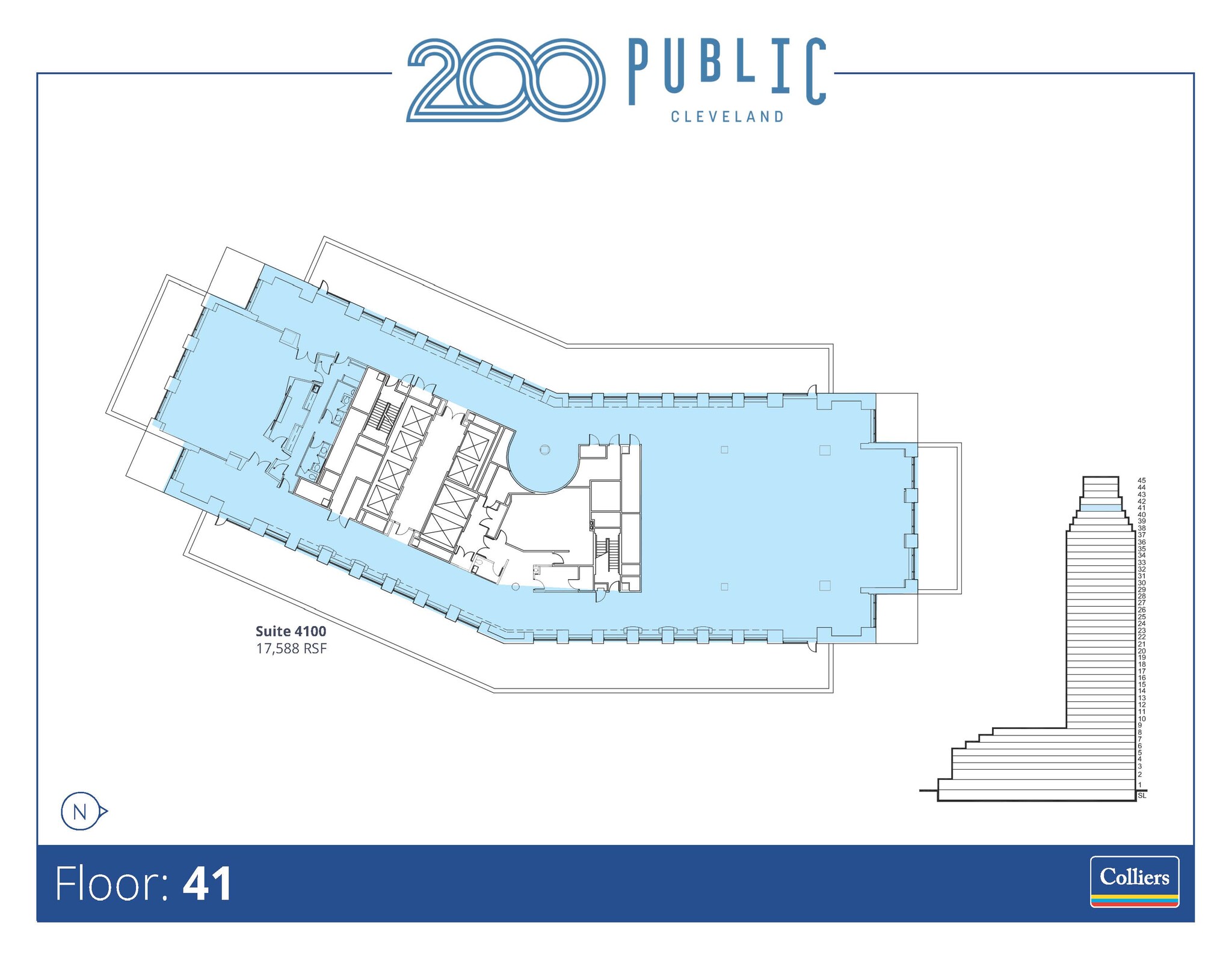 200 Public Sq, Cleveland, OH à louer Plan d’étage– Image 1 sur 1