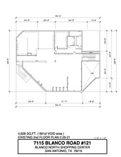 7115 Blanco Rd, San Antonio, TX à louer Plan d’étage– Image 2 sur 2