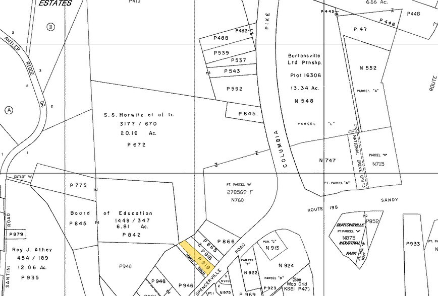 15520 Old Columbia Pike, Burtonsville, MD à louer - Plan cadastral – Image 1 sur 3