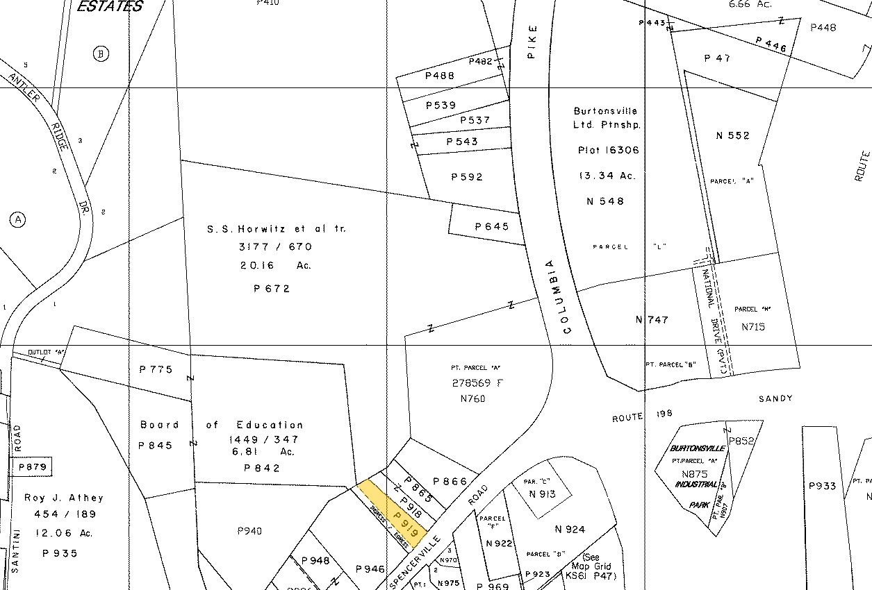 15520 Old Columbia Pike, Burtonsville, MD à louer Plan cadastral– Image 1 sur 4