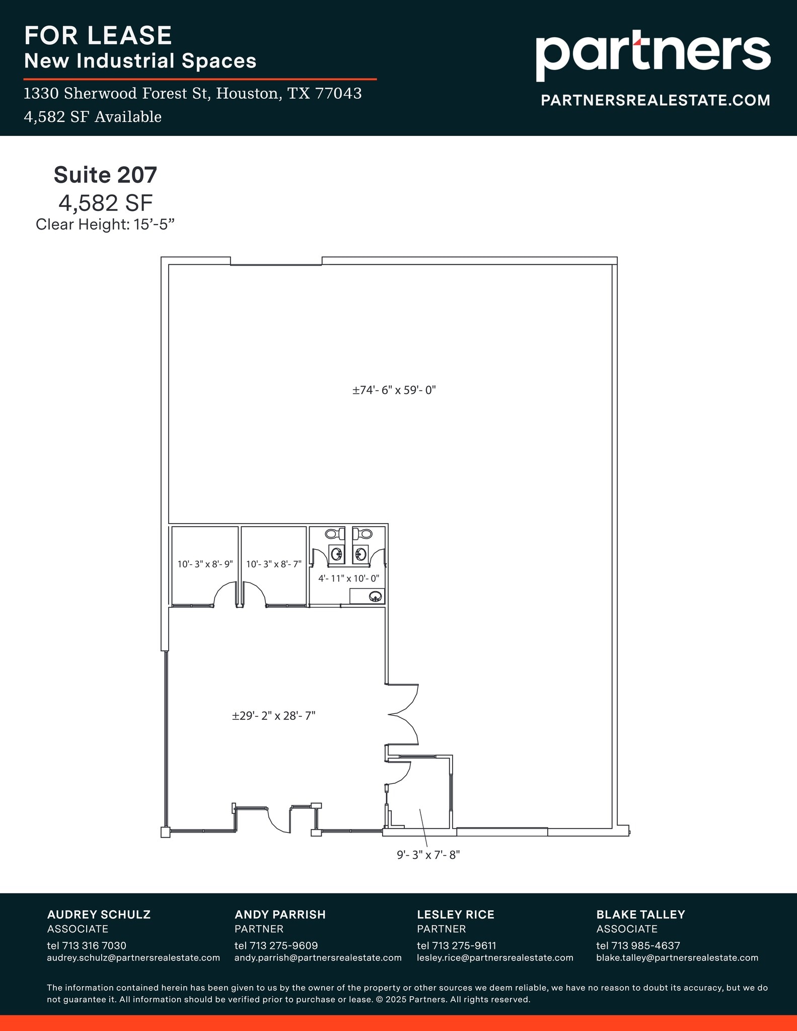 1330 Sherwood Forest St, Houston, TX à louer Plan de site– Image 1 sur 1