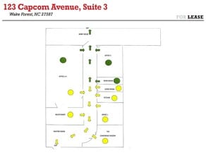 123 Capcom Ave, Wake Forest, NC à louer Plan d’étage– Image 1 sur 1