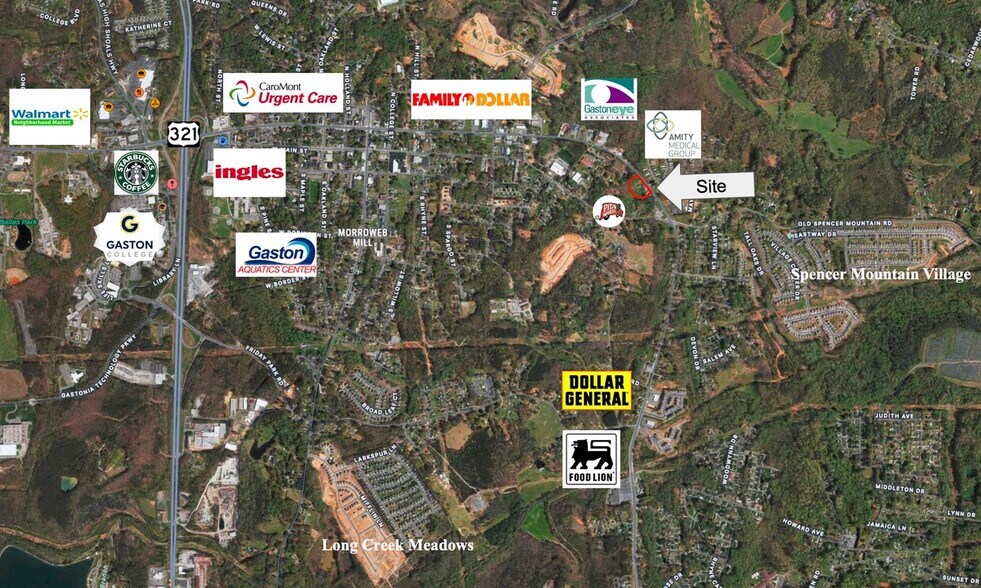 1009 Lower Dallas Hwy, Dallas, NC à vendre - Aérien – Image 2 sur 6
