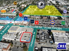 215 Chatsworth Dr, San Fernando, CA - VUE AÉRIENNE  vue de carte - Image1