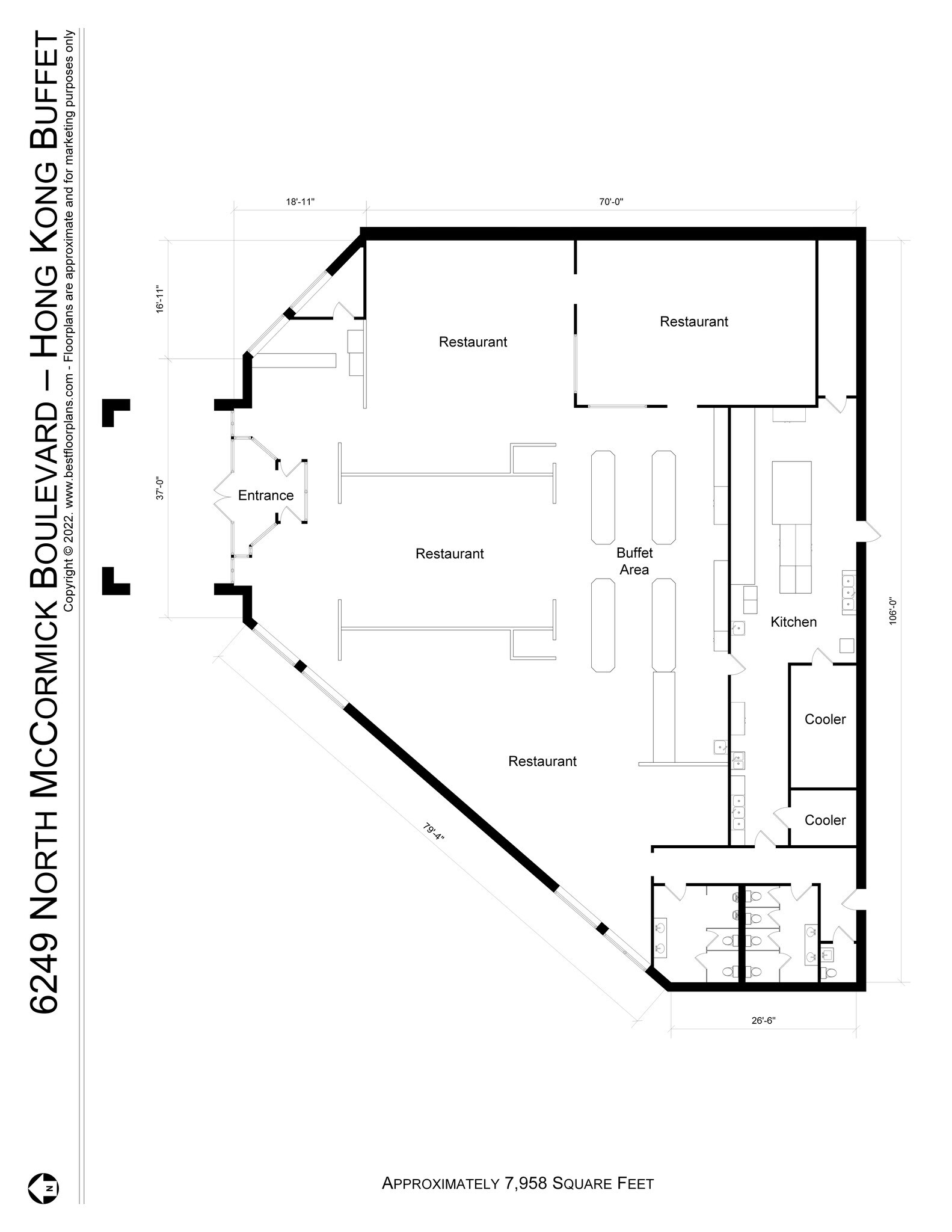 6249-6257 N McCormick Rd, Chicago, IL à louer Plan d’étage– Image 1 sur 1