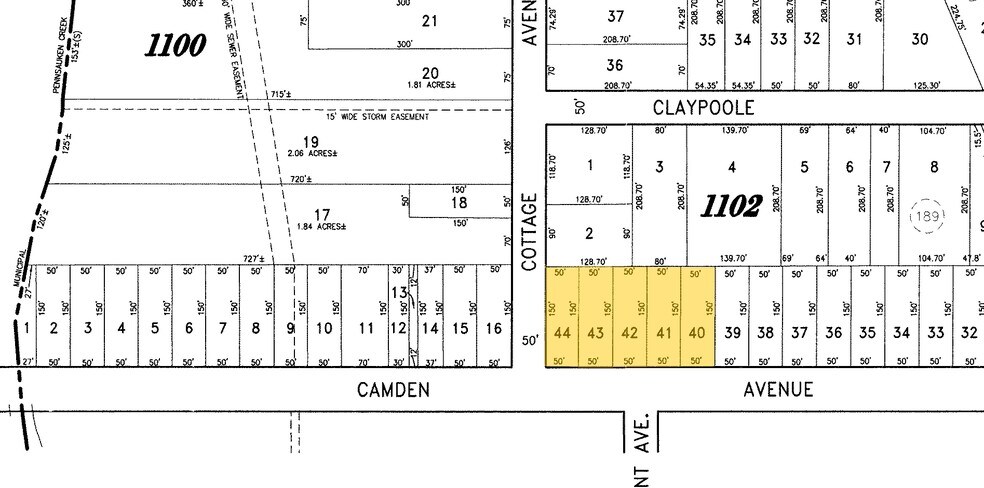 121 W Camden Ave, Moorestown, NJ à vendre - Plan cadastral – Image 3 sur 3