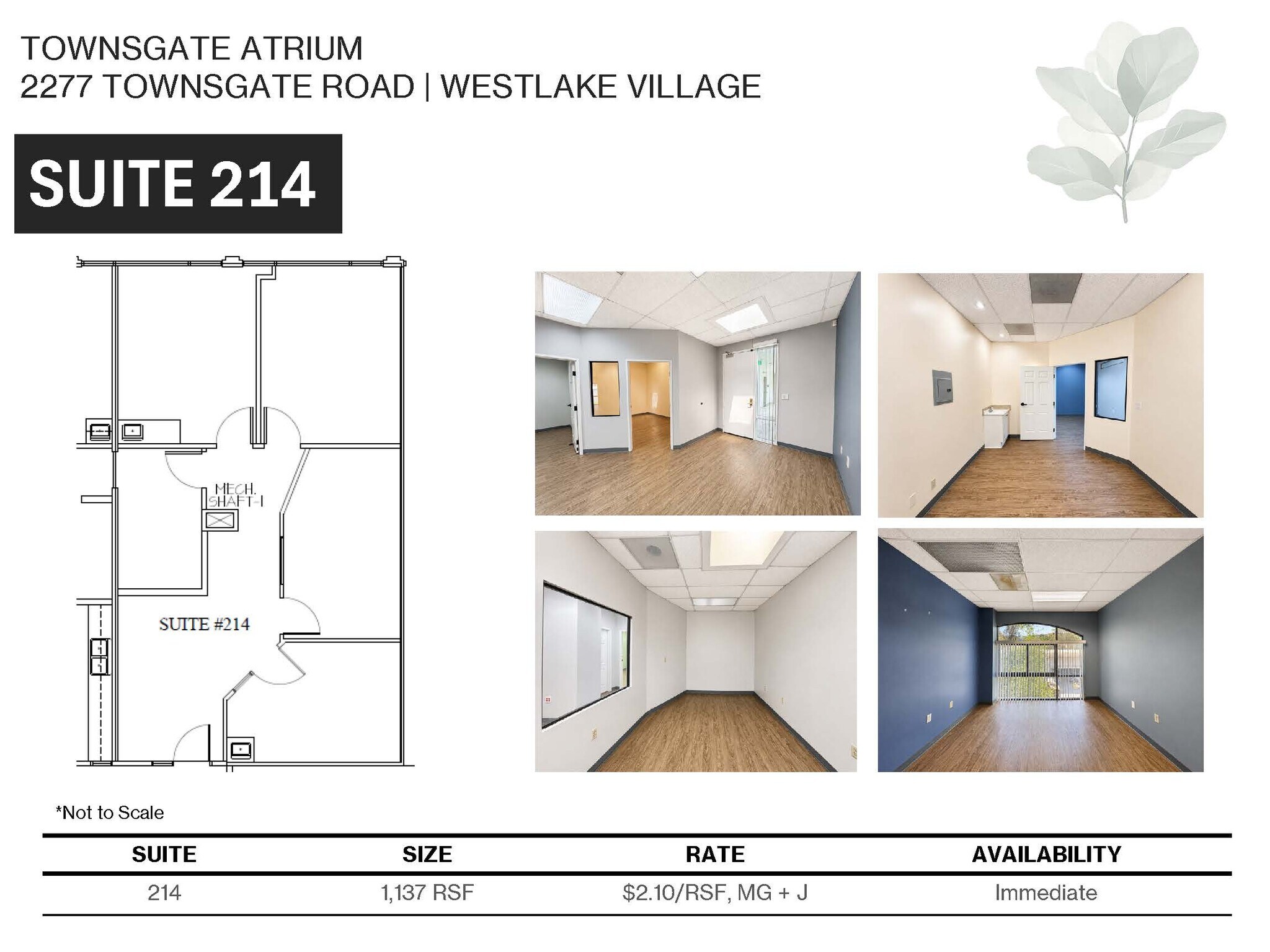 2277 Townsgate Rd, Westlake Village, CA à louer Plan d’étage– Image 1 sur 7