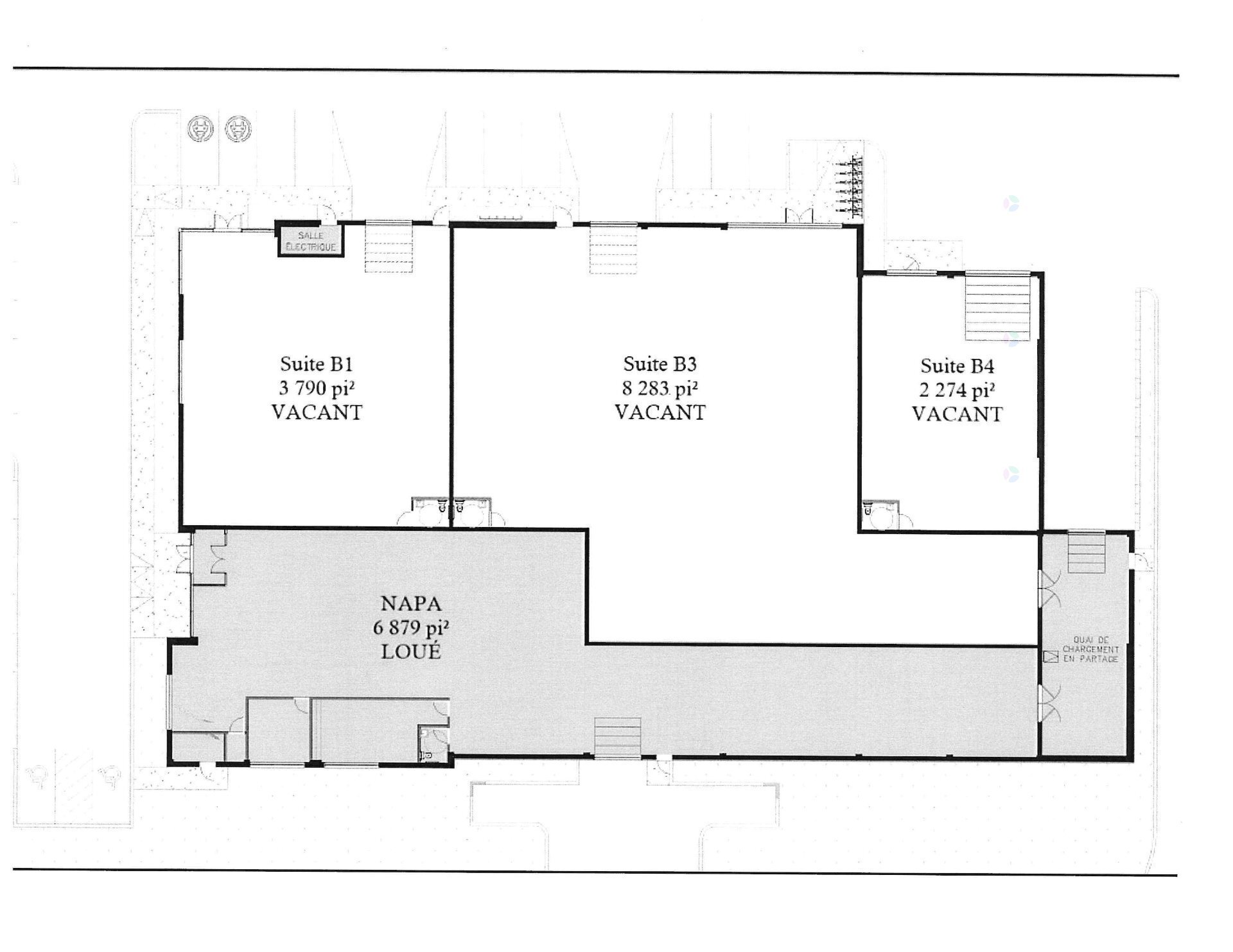 465 Ch Industriel, Gatineau, QC à louer Plan d’étage– Image 1 sur 1