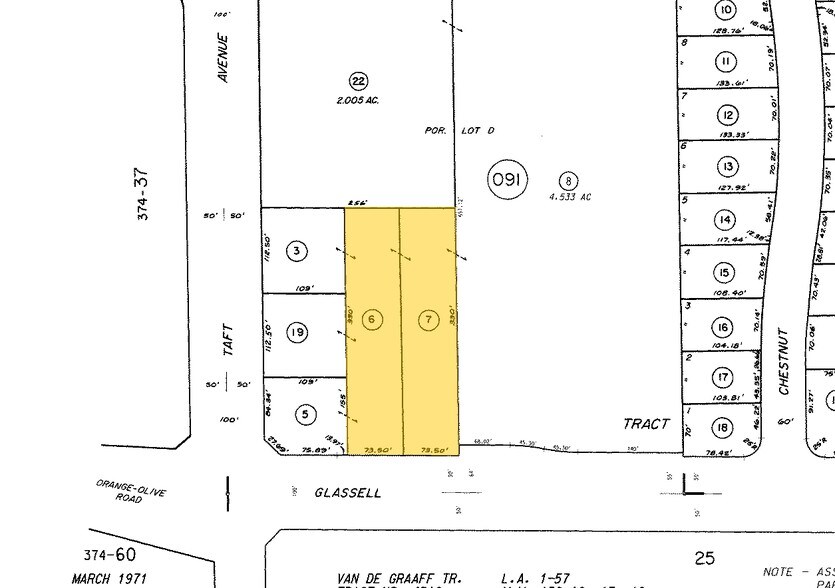1651-1665 N Glassell St, Orange, CA à louer - Plan cadastral – Image 2 sur 4