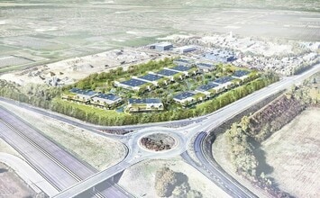 Flins-sur-Seine, YVE - Vue aérienne vue de carte