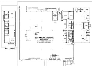3245 American Dr, Mississauga, ON à louer Plan d’étage– Image 2 sur 2