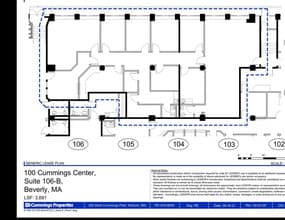 100 Cummings Ctr, Beverly, MA à louer Plan d’étage– Image 1 sur 1