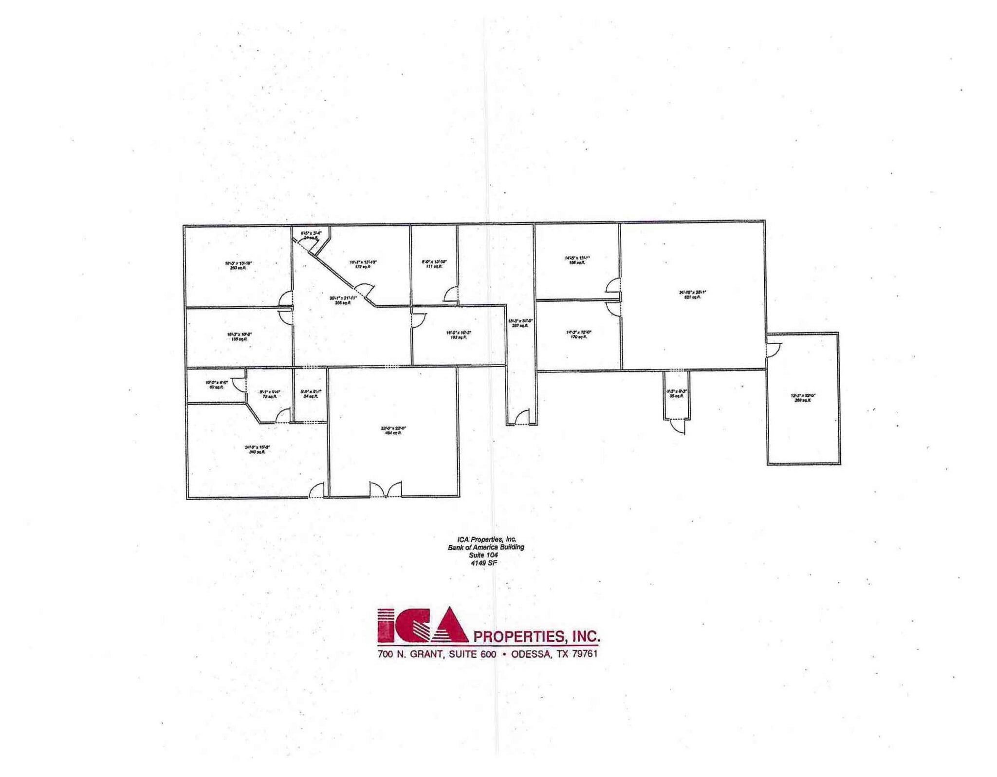700 N Grant Ave, Odessa, TX à louer Plan d’étage– Image 1 sur 6