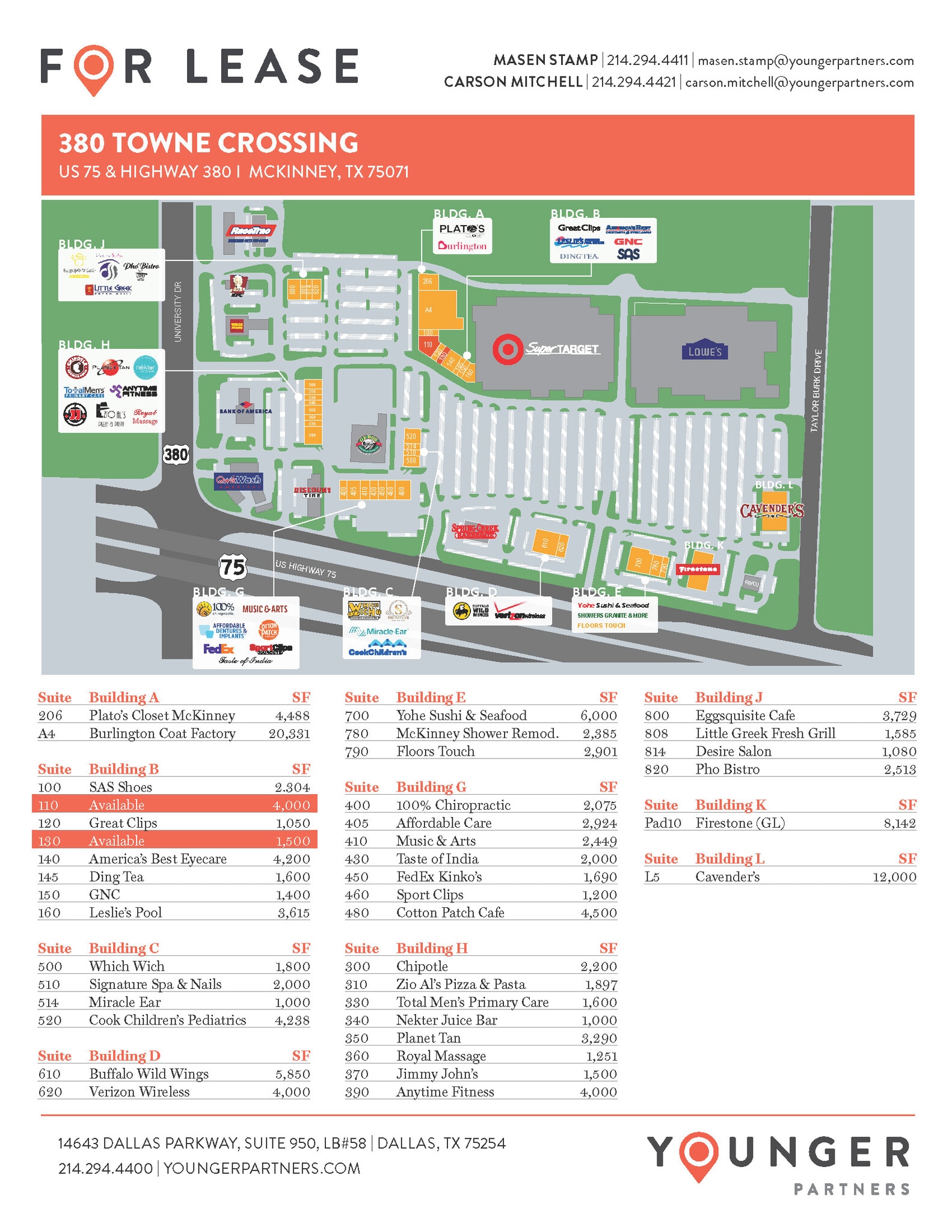 2050 W University Dr, McKinney, TX à louer Plan d’étage– Image 1 sur 1