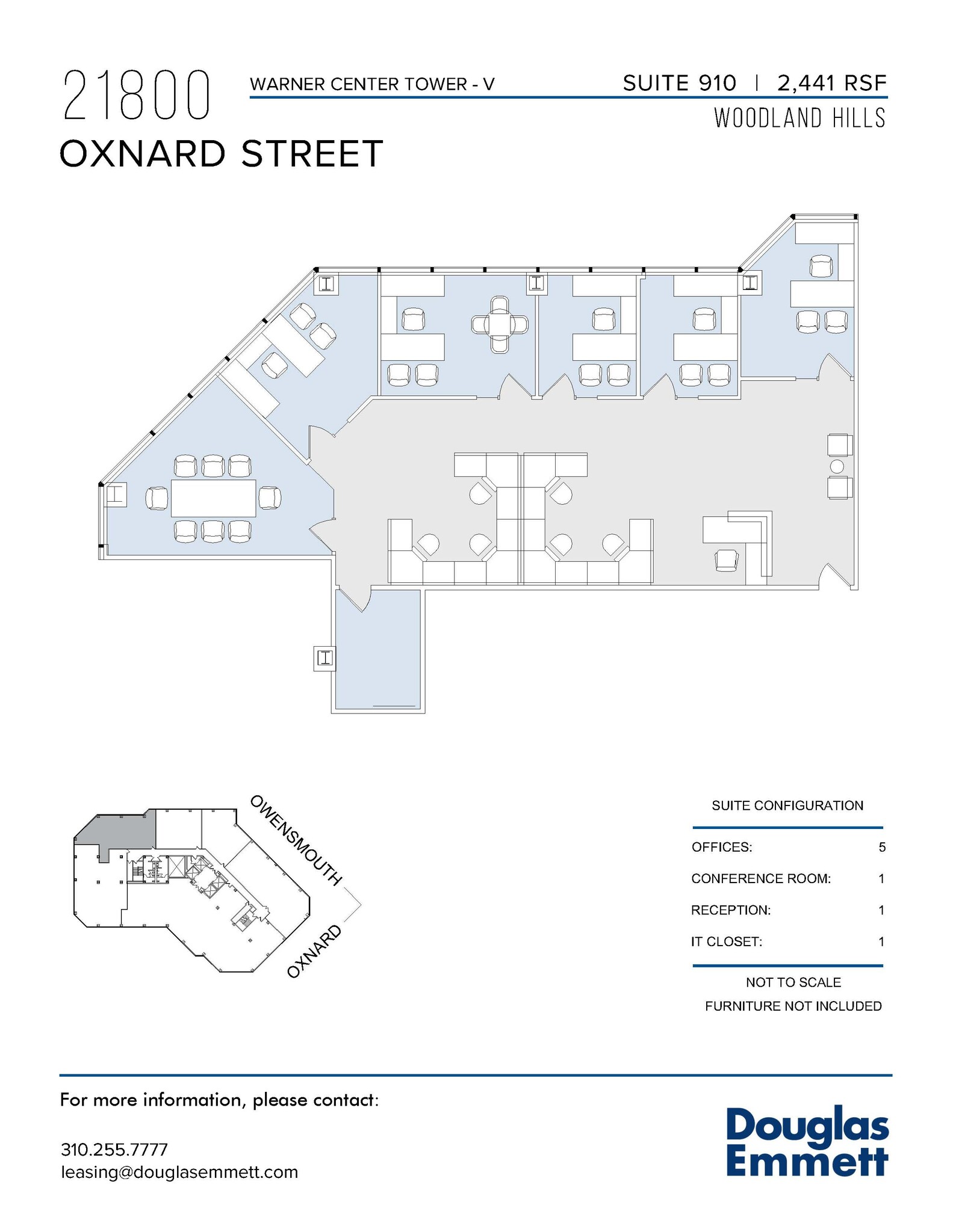 21800 Oxnard St, Woodland Hills, CA à louer Plan d’étage– Image 1 sur 1