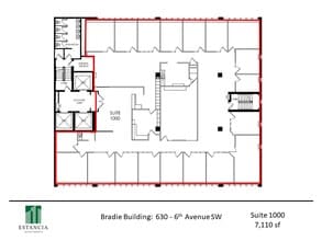 630 6th Ave SW, Calgary, AB à louer Plan d’étage– Image 1 sur 4