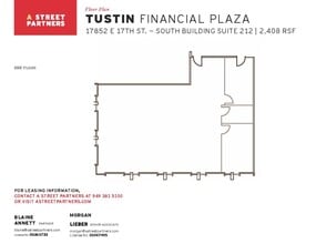 17852 E 17th St, Tustin, CA à louer Plan d’étage– Image 1 sur 1