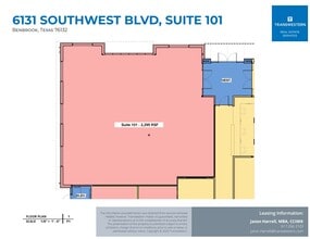 6131 Southwest Blvd, Benbrook, TX à louer Plan d’étage– Image 2 sur 2