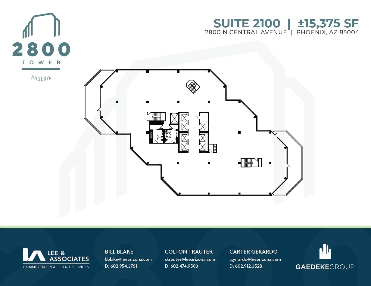 2800 N Central Ave, Phoenix, AZ à louer Plan d’étage– Image 1 sur 1