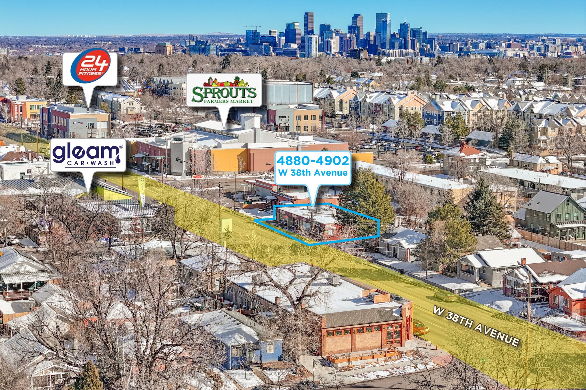 4880-4902 W 38th Ave, Denver, CO à louer Photo de l’immeuble– Image 1 sur 8