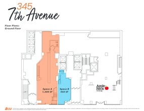 345 Seventh Ave, New York, NY à louer Plan de site– Image 1 sur 2