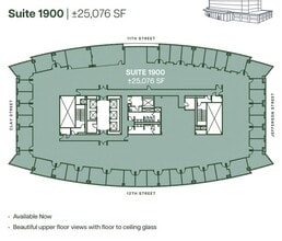 555 12th St, Oakland, CA à louer Plan d’étage– Image 1 sur 1