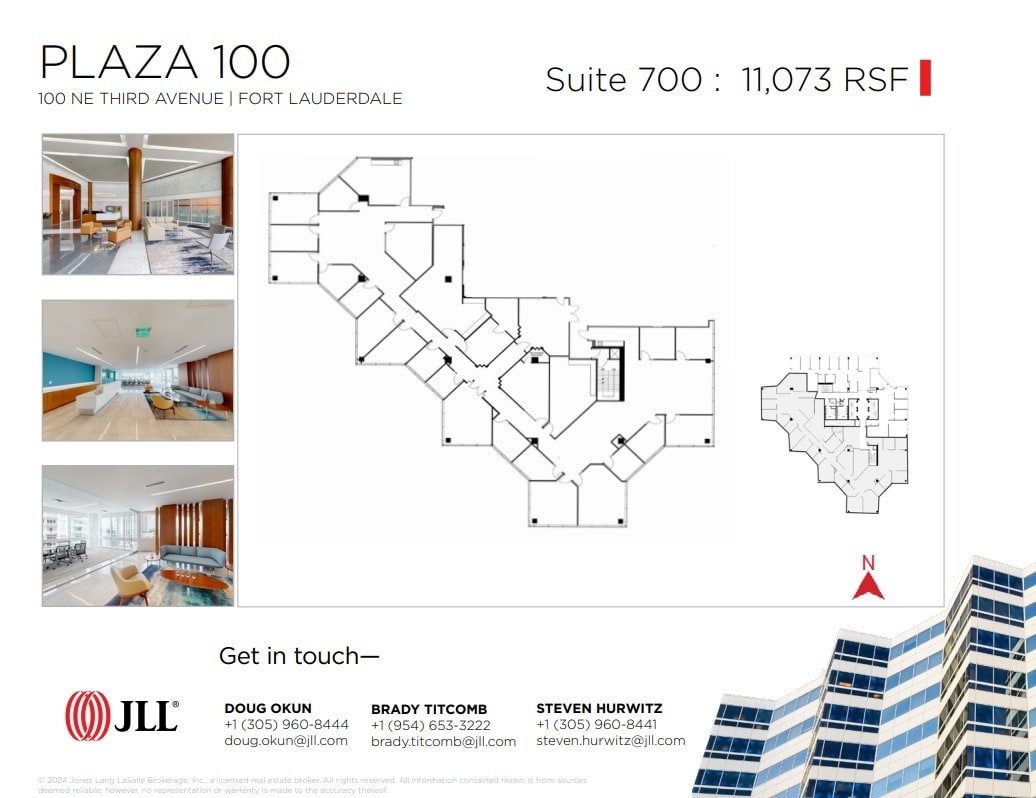 100 NE 3rd Ave, Fort Lauderdale, FL à louer Plan d’étage– Image 1 sur 1