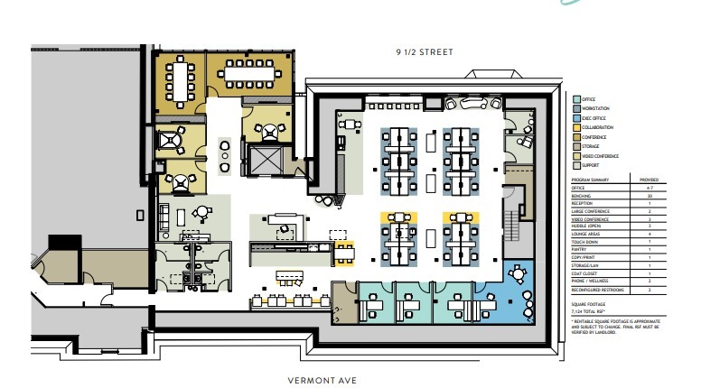 1923 Vermont Ave NW, Washington, DC à louer Plan d’étage– Image 1 sur 1
