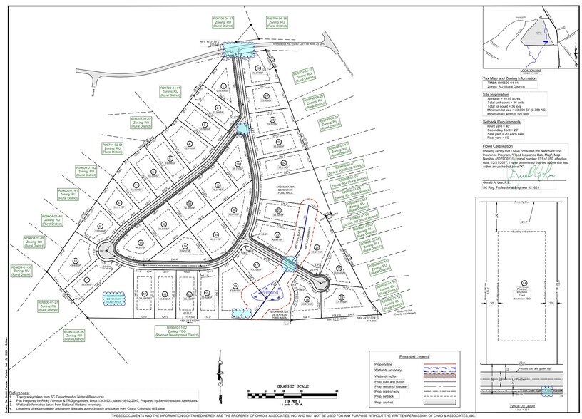 00 Winterwood Rd, Columbia, SC à vendre - Plan de site – Image 2 sur 6